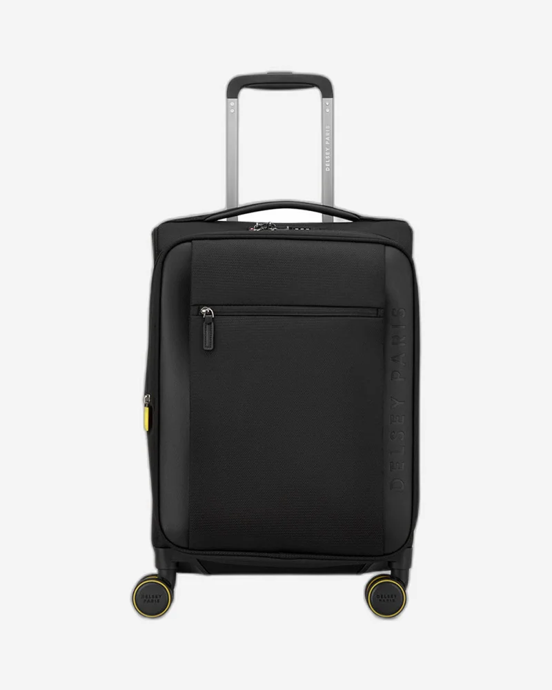 Montmartre 3.0, 55 Cm 4 Double Wheeled Expandable Cabin Trolley Case - Black